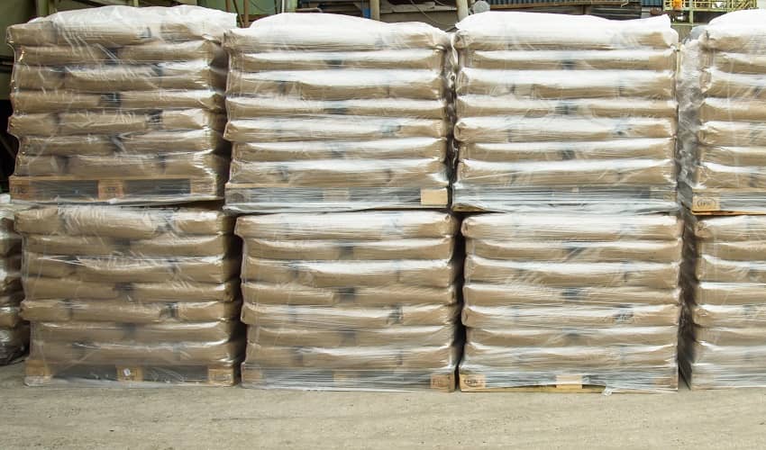 کیسه 25 کیلوگرمی پالت شده